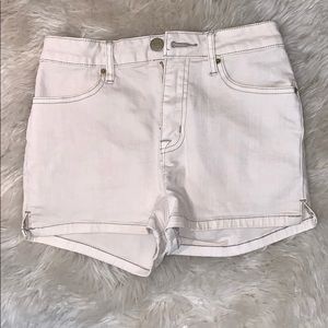 BDG White Khaki Super High Rise Shorts